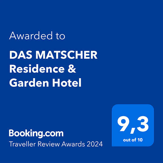 Booking.com Traveller Review Award awarded to DAS MATSCHER 9,3 out of 10